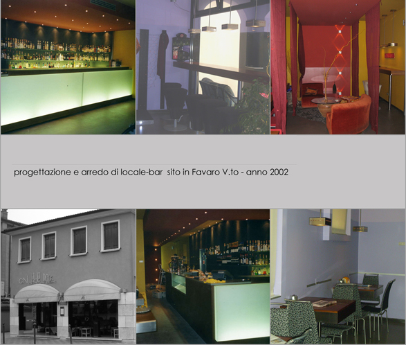 Arredo locale-bar sito in Favaro V.to - anno 2002