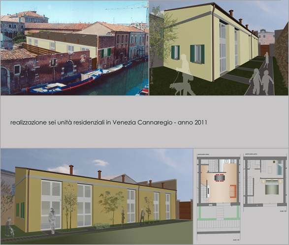 realizzazione sei unità residenziali in Venezia Cannareggio - anno 2011