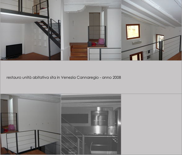 restauro unità abitativa sita in Venezia Cannareggio - anno 2008